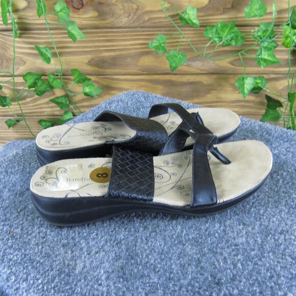 Baretraps Women's Jessie Flip Flop Black Synthetic Sz 8 Medium Gently Used 2025 - Picture 3 of 6